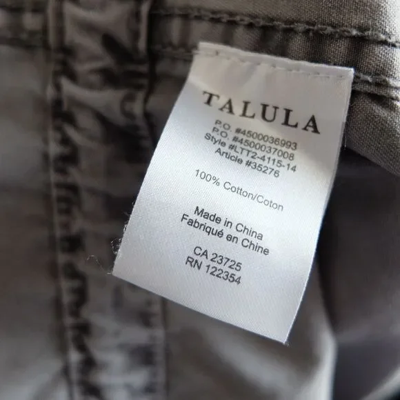 Talula Hooded Utility Jacket Washed Gray Size XXS - Picture 10 of 11